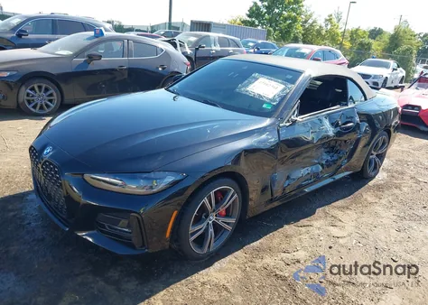 2022 BMW 430I xDrive из США, поврежденный, VIN WBA43AT02NCH76825